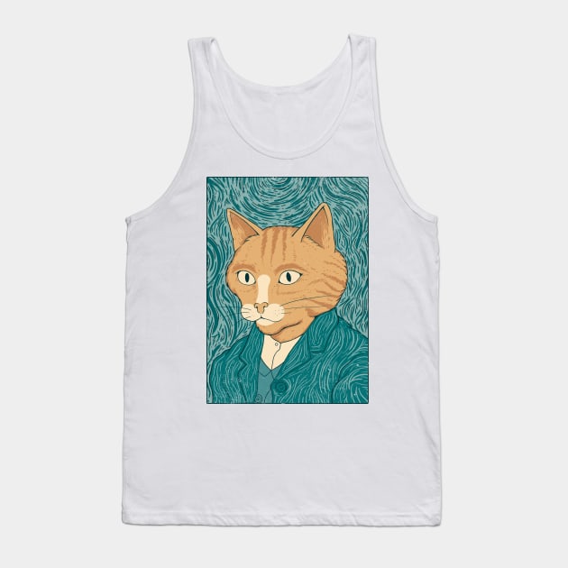 Cat Gogh Tank Top by thiagocorrea